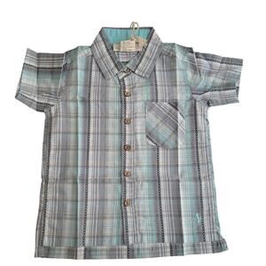Well Dressed Wolf Blue & Gray Plaid Shirt